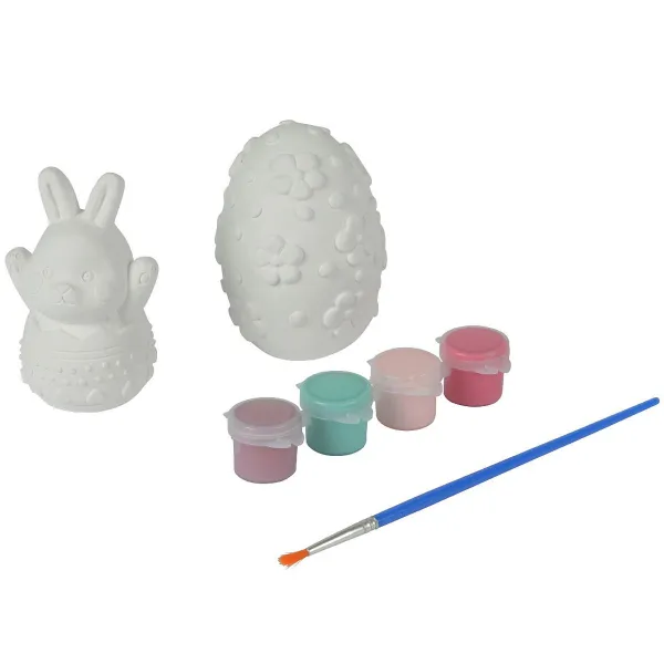 Kaemingk Ostermalset - Ei & Hase + 4 Farben und Pinsel