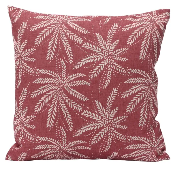 Kaemingk Outdoor-Kissen Palmenblätter rosa L: 3 W: 45 H: 45 cm - Polyester-Baumwolle