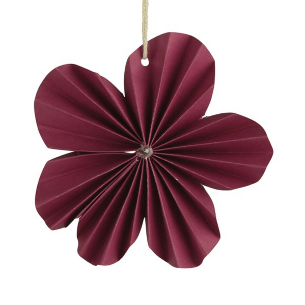 Kaemingk Papierblume Dunkellila Ø 10,5 cm