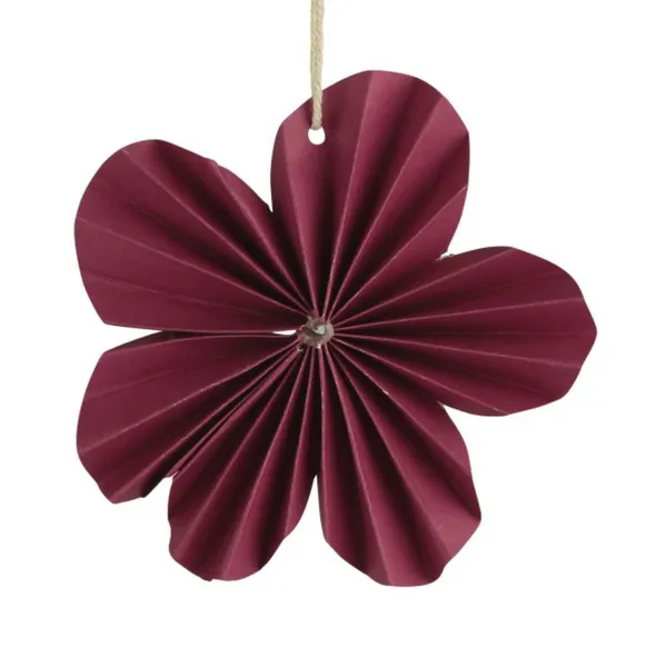 Kaemingk Papierblume Dunkellila Ø 10,5 cm