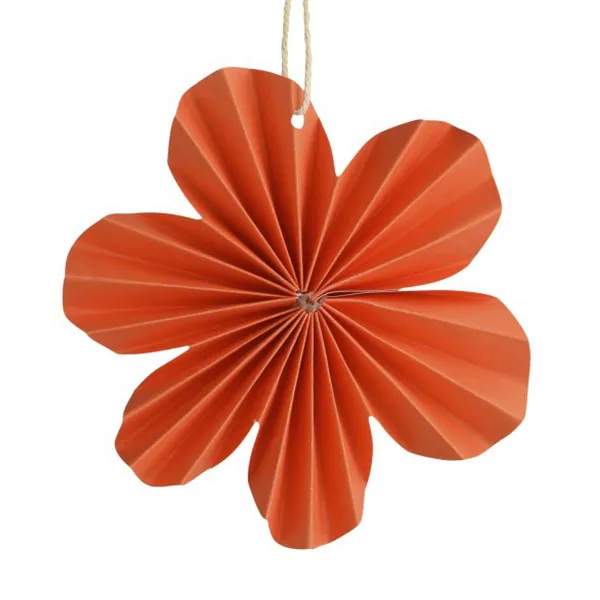 Kaemingk Papierblume Orange Ø 10,5 cm