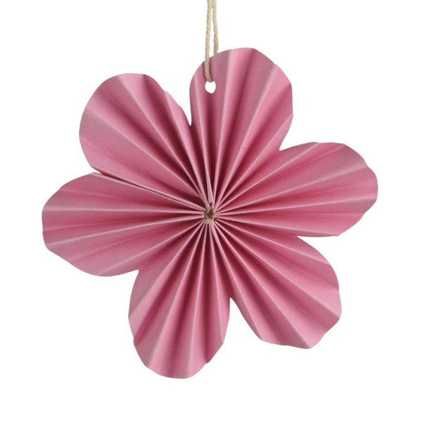 Kaemingk Papierblume Rosa Ø 10,5 cm