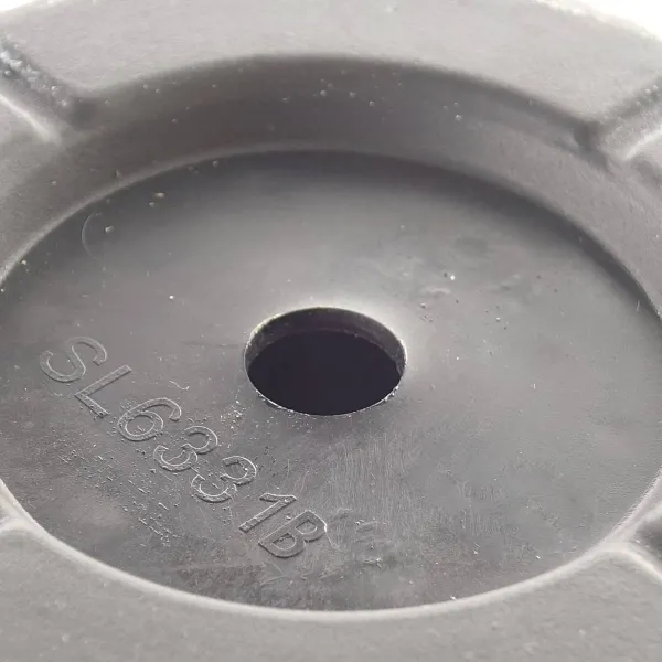 Kaemingk Pflanzgefäß Beige mit Wabenstruktur hochglänzend Ø 29,5 cm - Kunststoff