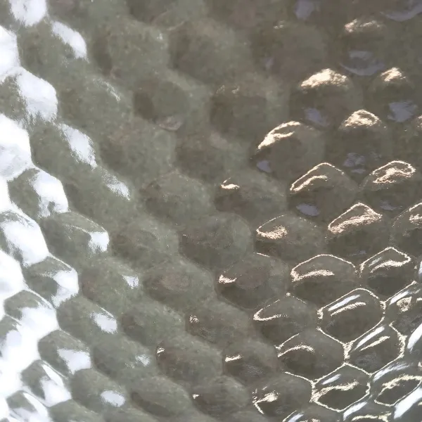 Kaemingk Pflanzgefäß Grün mit Wabenstruktur hochglänzend Ø 29,5 cm - Kunststoff