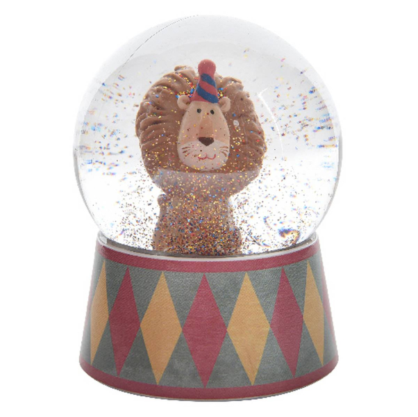 Schneekugel Löwe Ø 6,5 cm- Polyresin