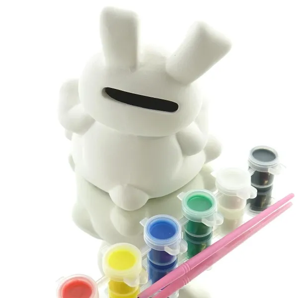 Kaemingk Sparschwein Hase Weiß 11,8 cm - Keramik