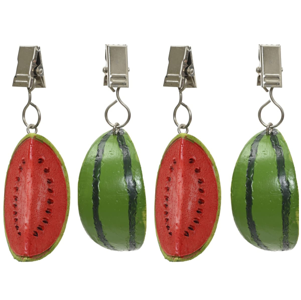 Kaemingk Tischdeckengewichte Wassermelone 5 x 3 cm 4 Stück - Polyresin