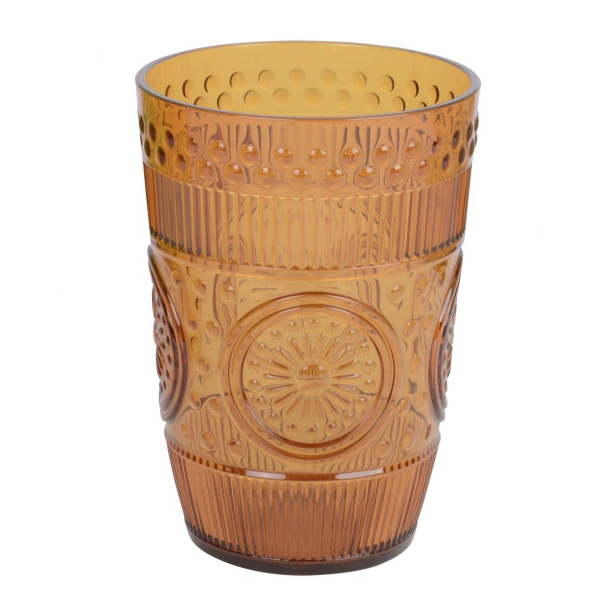 Kaemingk Trinkbecher orange Ø 8,4 cm H: 12 cm - Plastik