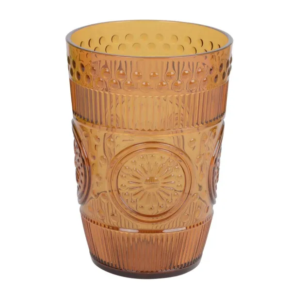 Kaemingk Trinkbecher orange Ø 8,4 cm H: 12 cm - Plastik