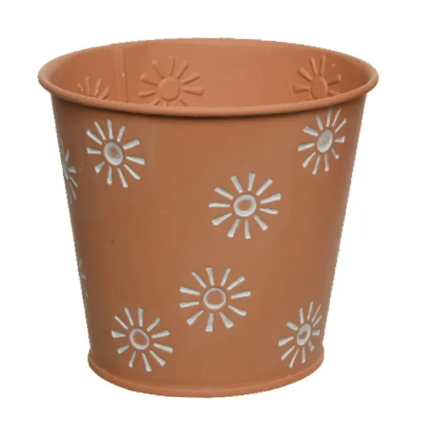 Kaemingk Übertopf Sonne Terra braun Ø 16 cm - Metall Kaemingk Übertopf Sonne Terra braun Ø 16 cm - Metall
