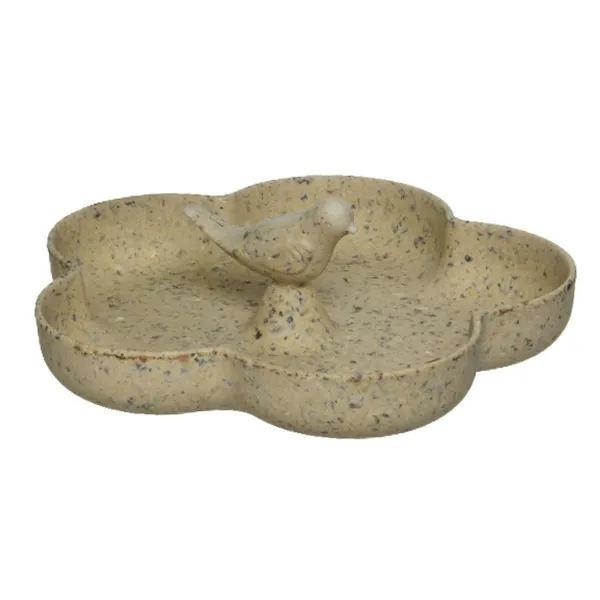 Kaemingk Vogelfutterschale Beige Ø 22,7 cm x 3,5 cm zum Stellen - Bambus Kaemingk Vogelfutterschale Beige Ø 22,7 cm x 3,5 cm zum Stellen - Bambus