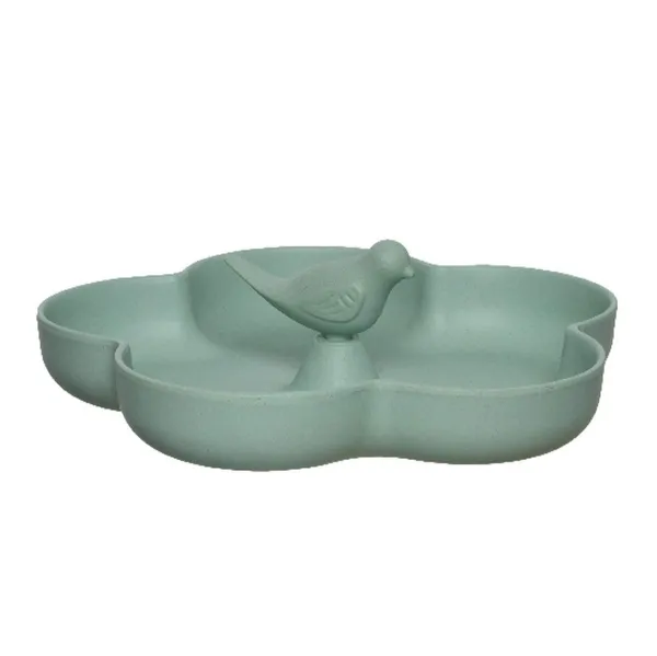 Kaemingk Vogelfutterschale grün Ø 22,7 cm x 3,5 cm zum Stellen - Bambus Kaemingk Vogelfutterschale grün Ø 22,7 cm x 3,5 cm zum Stellen - Bambus