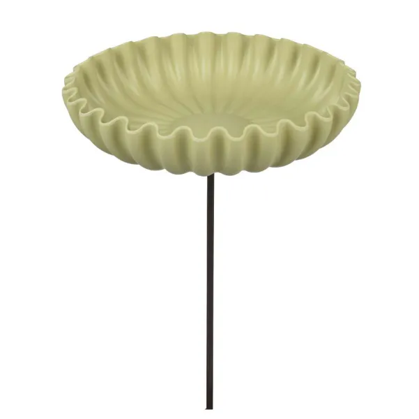 Kaemingk Vogelfutterstelle/-tränke Grün Ø 20 cm 76 cm - Bambusfaser & Metall