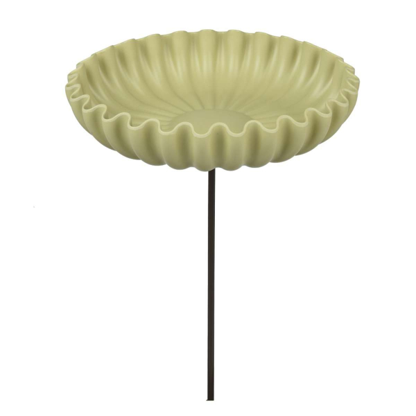 Kaemingk Vogelfutterstelle/-tränke Grün Ø 32 cm 58,5 cm - Bambusfaser & Metall