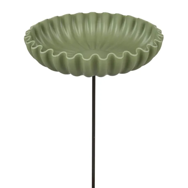Kaemingk Vogelfutterstelle/-tränke Olivgrün Ø 20 cm 76 cm - Bambusfaser & Metall Kaemingk Vogelfutterstelle/-tränke Olivgrün Ø 20 cm 76 cm - Bambusfaser & Metall