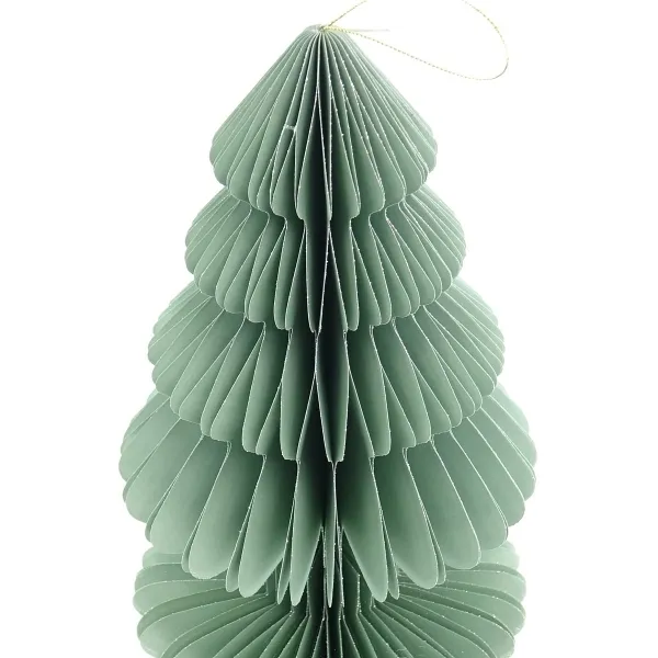 Kaemingk Weihnachtsanhänger Tannenbaum Mintgrün Glitter & Aufhänger 20 cm - Papier Kaemingk Weihnachtsanhänger Tannenbaum Mintgrün Glitter & Aufhänger 20 cm - Papier