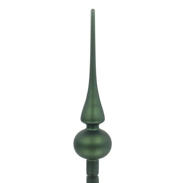 Kaemingk Weihnachtsbaumspitze Piniengrün matt Ø 6 cm 26 cm hoch - Glas Kaemingk Weihnachtsbaumspitze Piniengrün matt Ø 6 cm 26 cm hoch - Glas