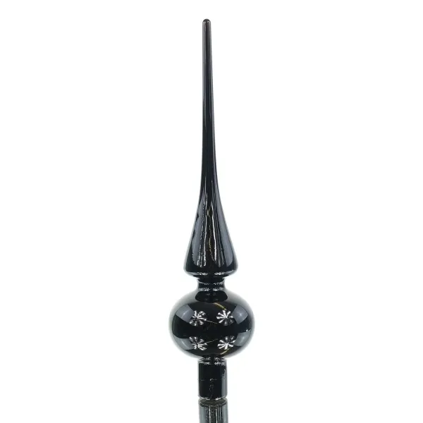 Kaemingk Weihnachtsbaumspitze Pure Black schwarz glänzend Ø 6 cm 26 cm - Glas Kaemingk Weihnachtsbaumspitze Pure Black schwarz glänzend Ø 6 cm 26 cm - Glas