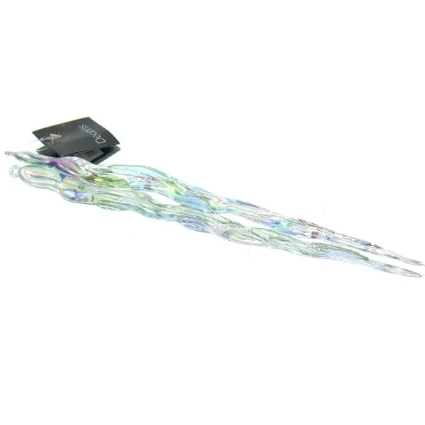Kaemingk Weihnachtsdeko Eiszapfen Transparent irisierend 28 cm - Kunststoff Kaemingk Weihnachtsdeko Eiszapfen Transparent irisierend 28 cm - Kunststoff