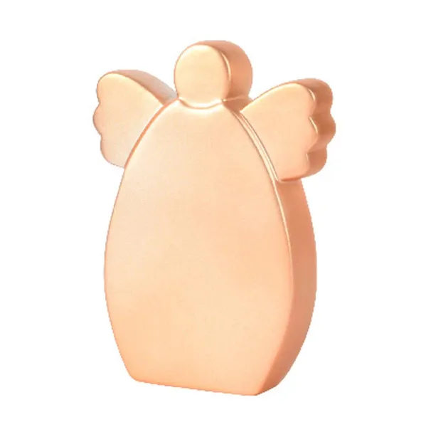 Weihnachtsdeko Engel Sandfarben matt 16 cm - Porzellan
