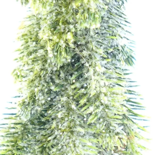 Kaemingk Weihnachtsdeko Minitanne Transparenter Glitter Holzbasis - Kunststoff
