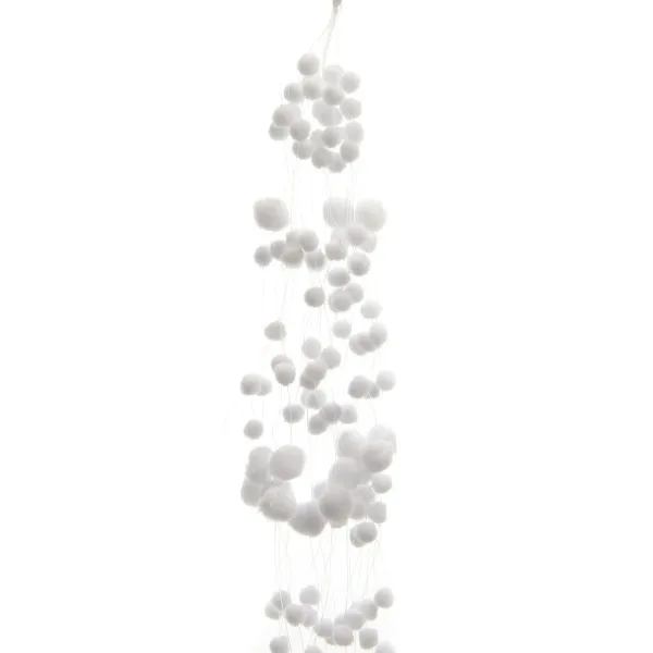 Kaemingk Weihnachtsdeko Schneegirlande Weiß 1,35 Meter - Polyester Kaemingk Weihnachtsdeko Schneegirlande Weiß 1,35 Meter - Polyester
