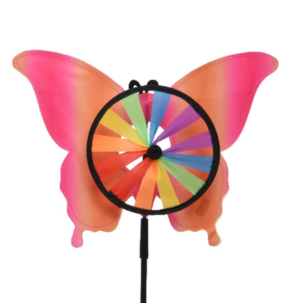 Kaemingk Windrad Schmetterling Pink & Orange Polyester