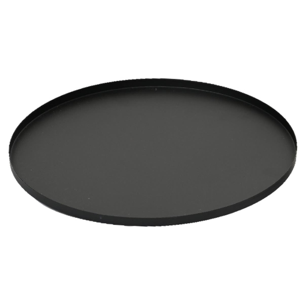 Tablett Schwarz matt Ø ca. 35 cm - Eisen