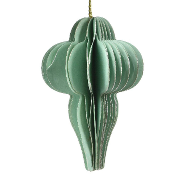 Kaemingk Weihnachtsaufhänger Glocke Mintgrün Ø 6 cm - Papier