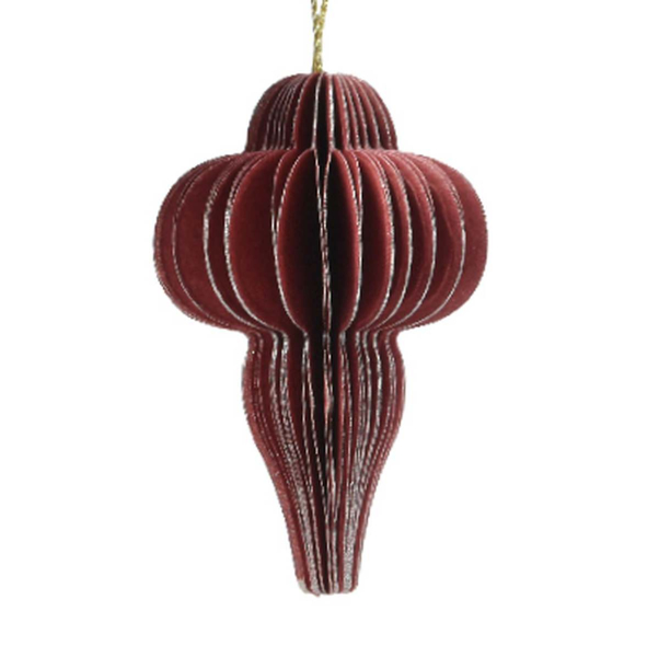 Kaemingk Weihnachtsaufhänger Glocke Rot Ø 6 cm - Papier