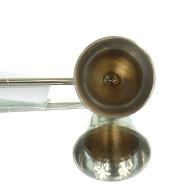 Kerzenlöscher Silberfarben aus Metall 25 cm