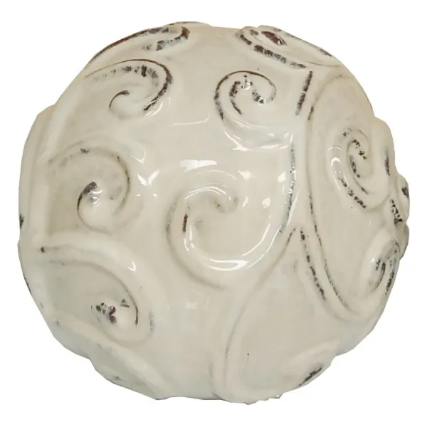 Kirschke Kugel creme glasiert 15cm