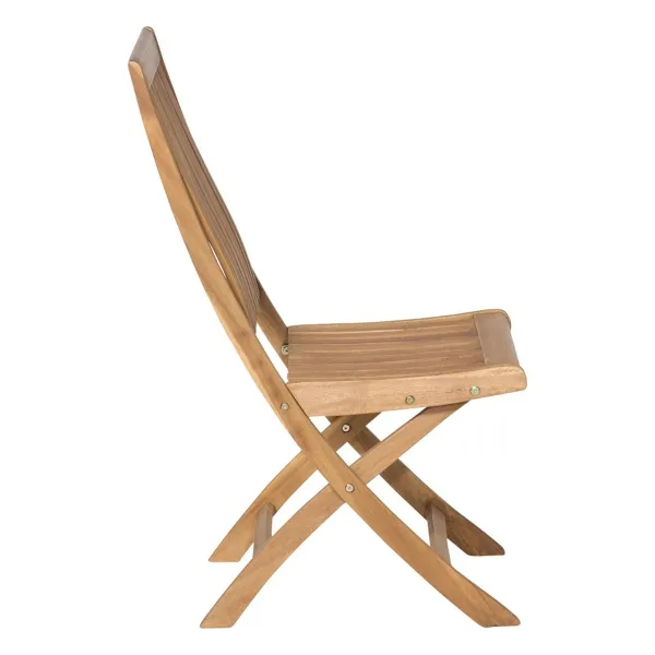 Siena Garden Paleros Klappstuhl Akazienholz natur ohne Armlehnen - 65 x 44,5 x 97 cm