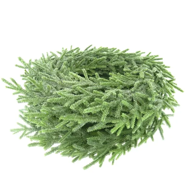 Kranz Frost Jutehaenger dia30cm grün
