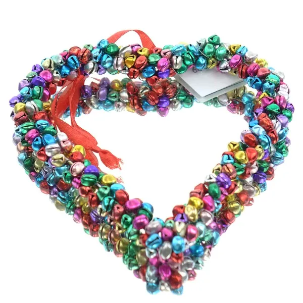 Kunterbunt Weihnachtsdeko Glöckchenherz Ø ca. 14,5 cm - Aluminium Kunterbunt Weihnachtsdeko Glöckchenherz Ø ca. 14,5 cm - Aluminium