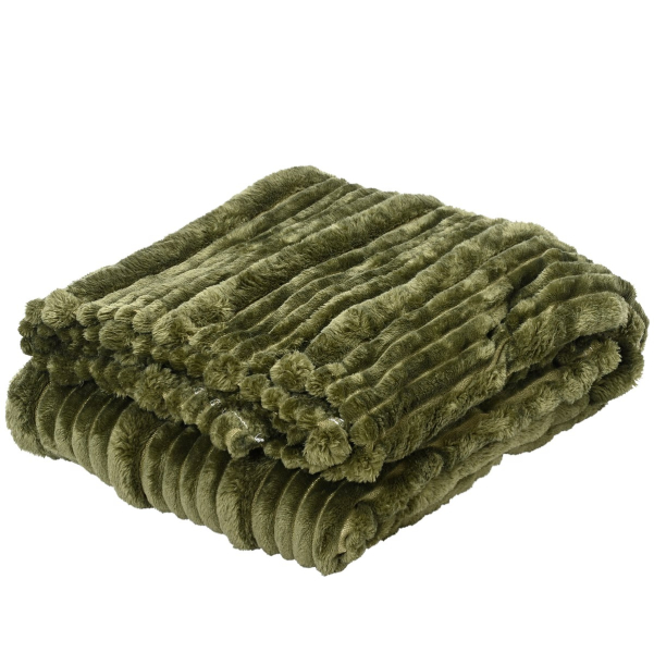 Kuscheldecke Grün Höhe 1 cm Breite 130 cm Länge 170 cm - Polyester