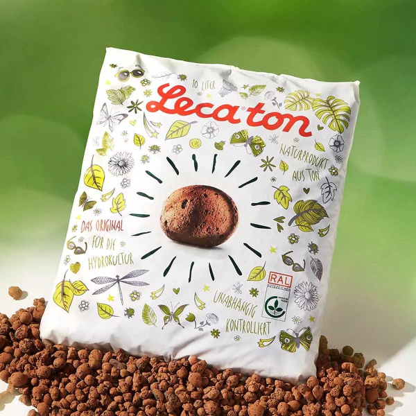 Leca®ton Tongranulat für die Hydrokultur / Drainage in Blumenkästen - 10 Liter