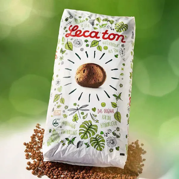 Leca®ton Tongranulat für die Hydrokultur / Drainage in Blumenkästen - 50 Liter