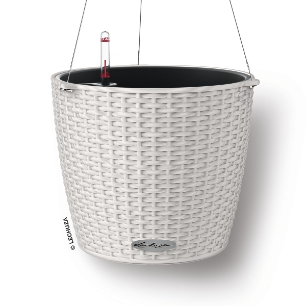 LECHUZA® Blumenampeln NIDO Cottage 28 Lichtgrau All-in-One