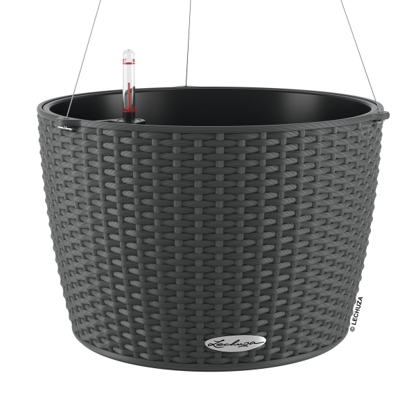 LECHUZA® Blumenampeln NIDO Cottage 35 Granit All-in-One