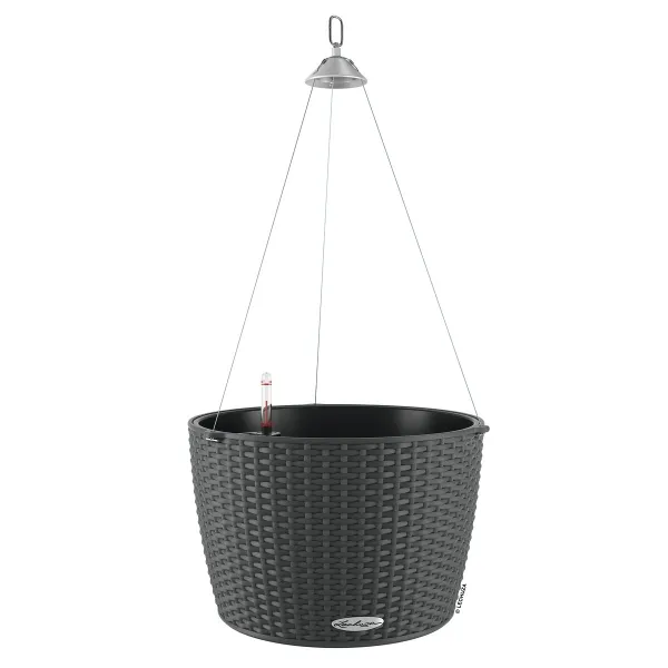 LECHUZA® Blumenampeln NIDO Cottage 35 Granit All-in-One