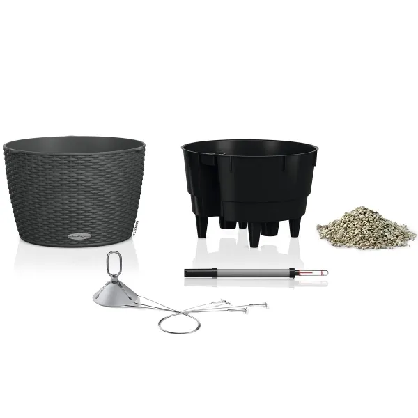 LECHUZA® Blumenampeln NIDO Cottage 35 Granit All-in-One