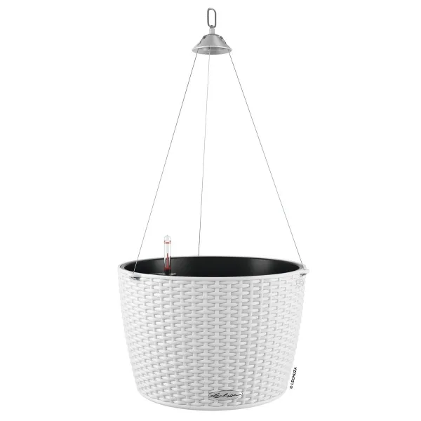 LECHUZA® Blumenampeln NIDO Cottage 35 Weiß All-in-One