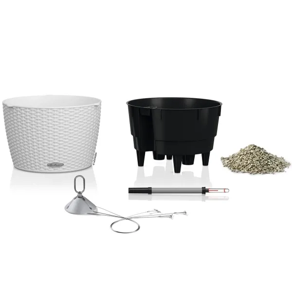 LECHUZA® Blumenampeln NIDO Cottage 35 Weiß All-in-One
