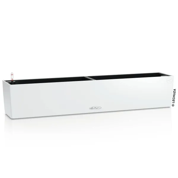 LECHUZA® Blumenkasten BALCONERA Color 100 Weiß All-in-One