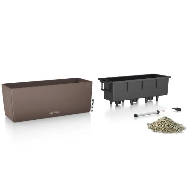 LECHUZA® Blumenkasten BALCONERA Color 50 Muskat All-in-One