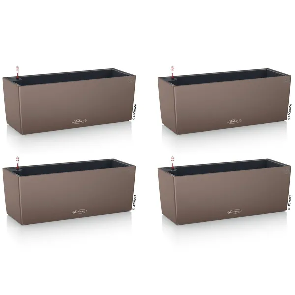 LECHUZA® Blumenkasten BALCONERA Color 50 Muskat All-in-One x 4 LECHUZA® Blumenkasten BALCONERA Color 50 Muskat All-in-One x 4