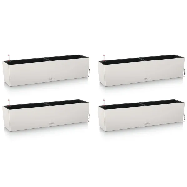 LECHUZA® Blumenkasten BALCONERA Color 80 Lichtgrau All-in-One x 4 LECHUZA® Blumenkasten BALCONERA Color 80 Lichtgrau All-in-One x 4