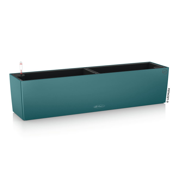 LECHUZA® Blumenkasten BALCONERA Color 80 Petrolblau All-in-One