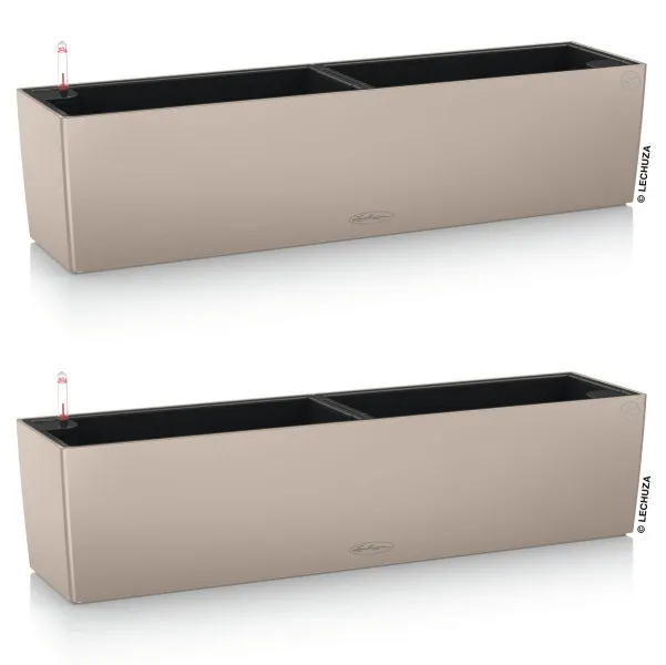 LECHUZA® Blumenkasten BALCONERA Color 80 Sandbraun All-in-One x 2 LECHUZA® Blumenkasten BALCONERA Color 80 Sandbraun All-in-One x 2